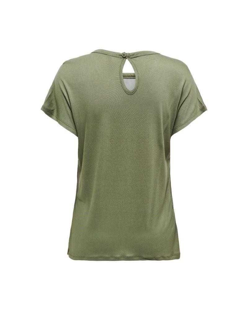 T-shirts Manga curta Mulher ONLY Verde 15288071 FLORA