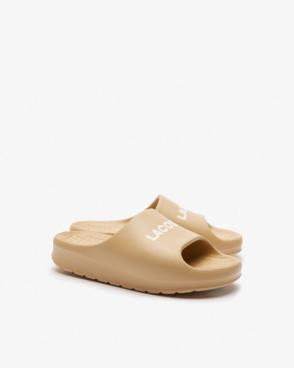 Sandálias Chinelos Mulher LACOSTE Castanho 47CFA0020 SERVE SLIDE