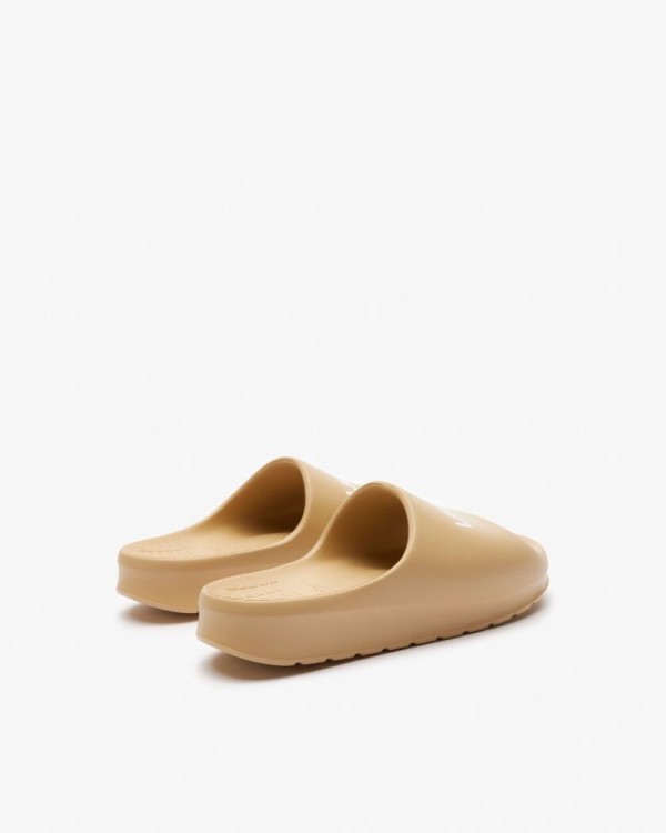  Sandalias Chancletas Mujer LACOSTE Marrón 47CFA0020 SERVE SLIDE