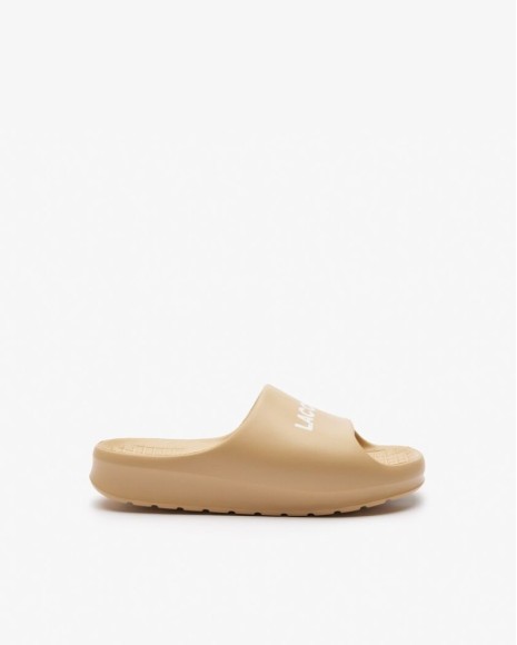 Sandálias Chinelos Mulher LACOSTE Castanho 47CFA0020 SERVE SLIDE