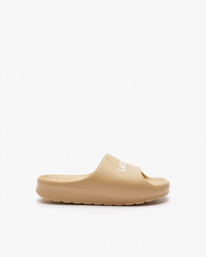 Sandálias Chinelos Mulher LACOSTE Castanho 47CFA0020 SERVE SLIDE