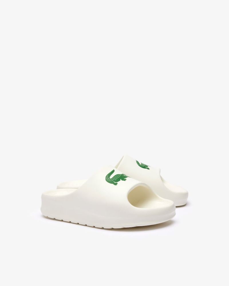 Sandálias Abertas Chinelos Mulher LACOSTE Branco 46CFA0028 SERVE SLIDE