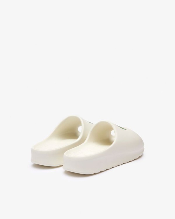 Sandálias Abertas Chinelos Mulher LACOSTE Branco 46CFA0028 SERVE SLIDE