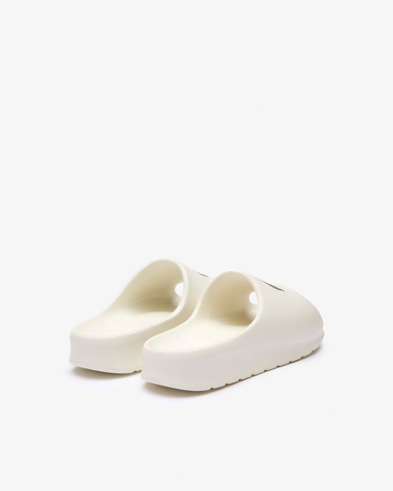 Sandálias Abertas Chinelos Mulher LACOSTE Branco 46CFA0028 SERVE SLIDE