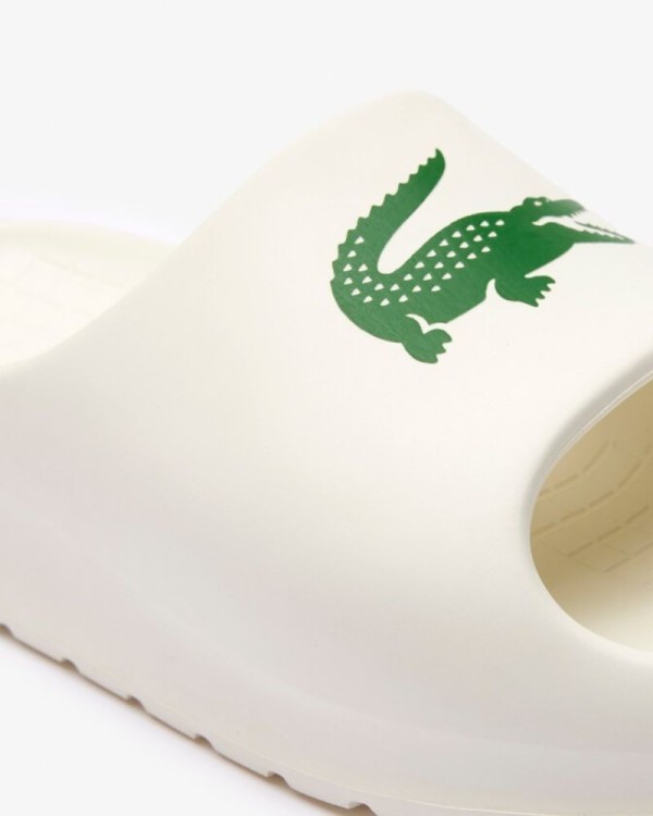 Sandálias Abertas Chinelos Mulher LACOSTE Branco 46CFA0028 SERVE SLIDE