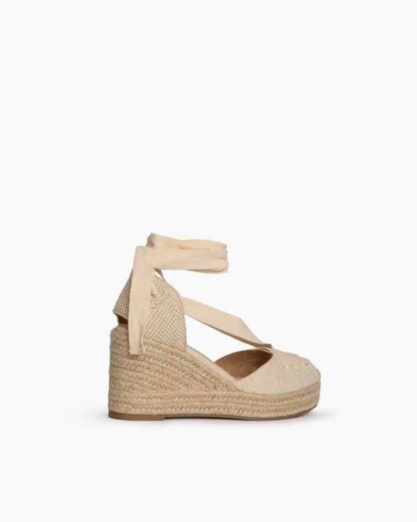 Sapatos Alpargatas Mulher Corina Bege M4305 VALENCIANA