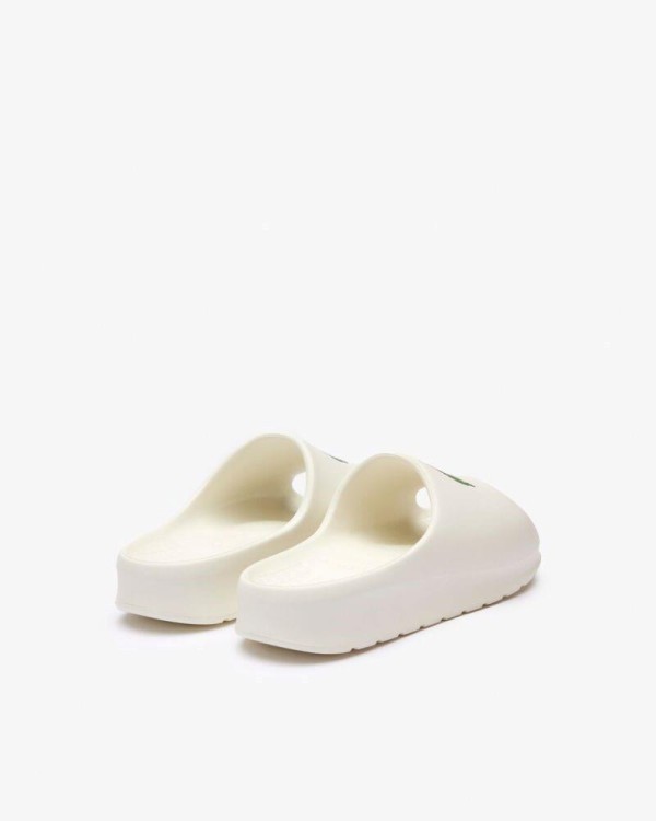 Sandálias Abertas Chinelos Mulher LACOSTE Branco 46CFA0028 SERVE SLIDE