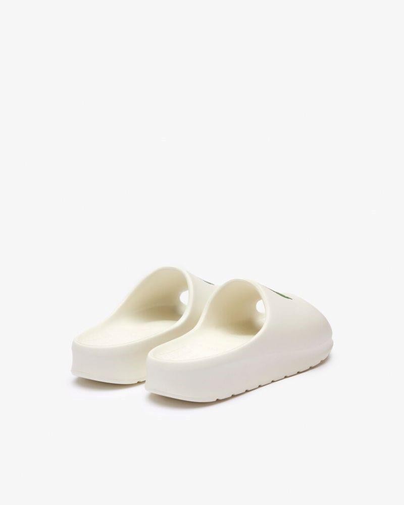 Sandálias Abertas Chinelos Mulher LACOSTE Branco 46CFA0028 SERVE SLIDE