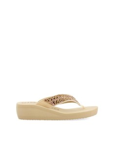 Sandalias cuña Gioseppo para mujer color beige, frescas y cómodas