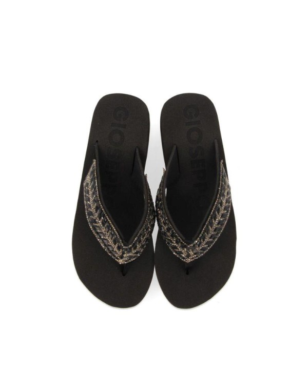  Sandalias Chancletas Mujer GIOSEPPO Negro 71994 DEVICES