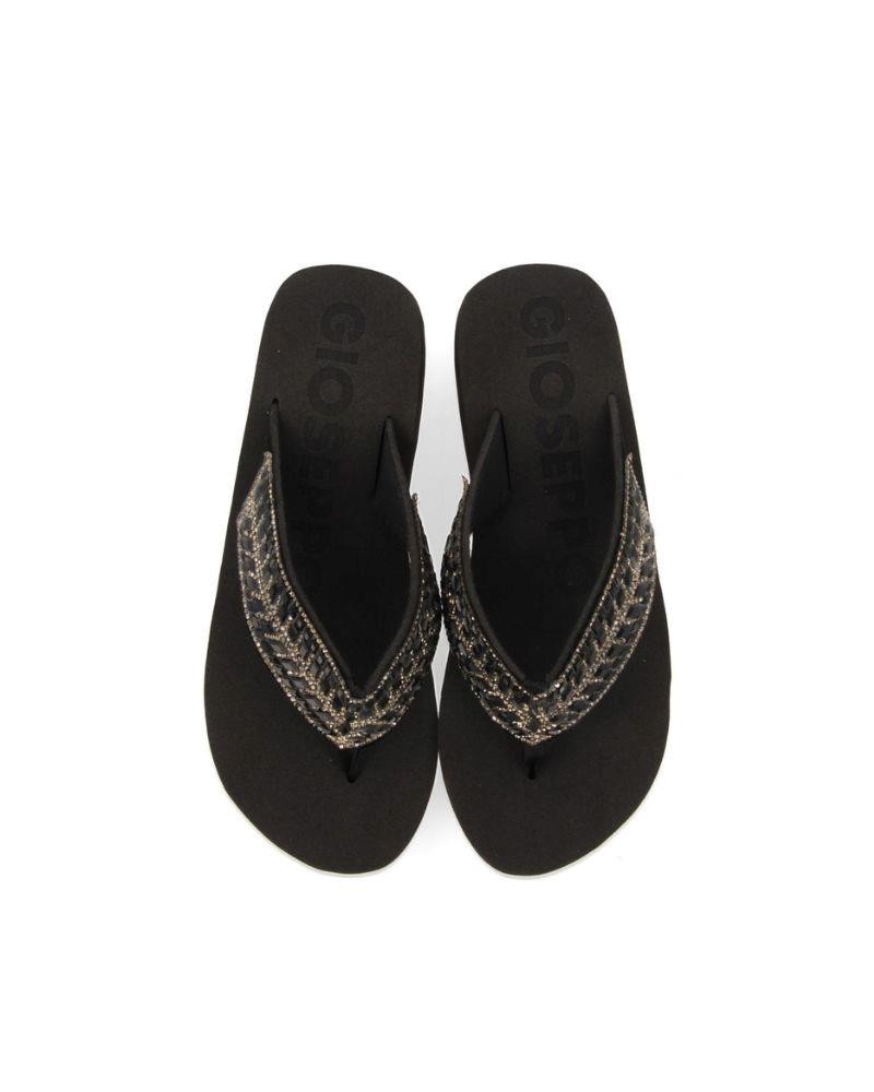 Sandalias Chancletas Mujer GIOSEPPO Negro 71994 DEVICES
