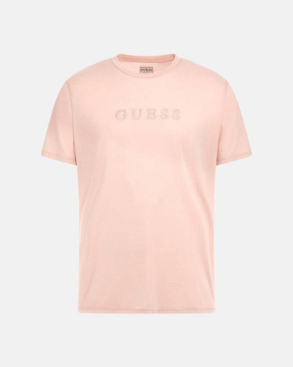 GUESS Camisetas Manga corta Hombre Rosa M2BP47 K7HD0