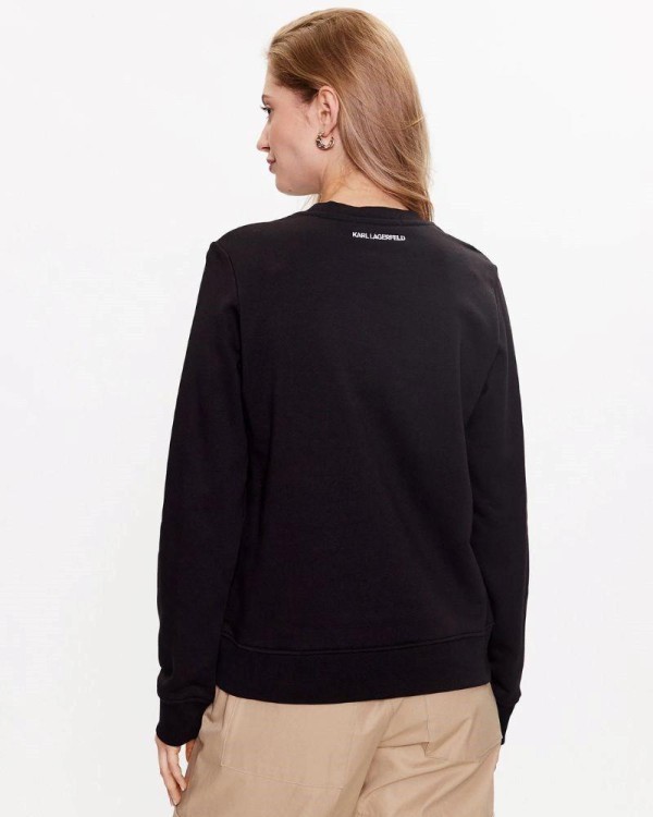  Sudaderas Sin capucha Mujer Karl Lagerfeld Negro 230W1803 IKONIK 2.0