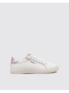 Sapatilhas Baixas Mulher PEPE JEANS Branco PLS31560 KENTON MIX W