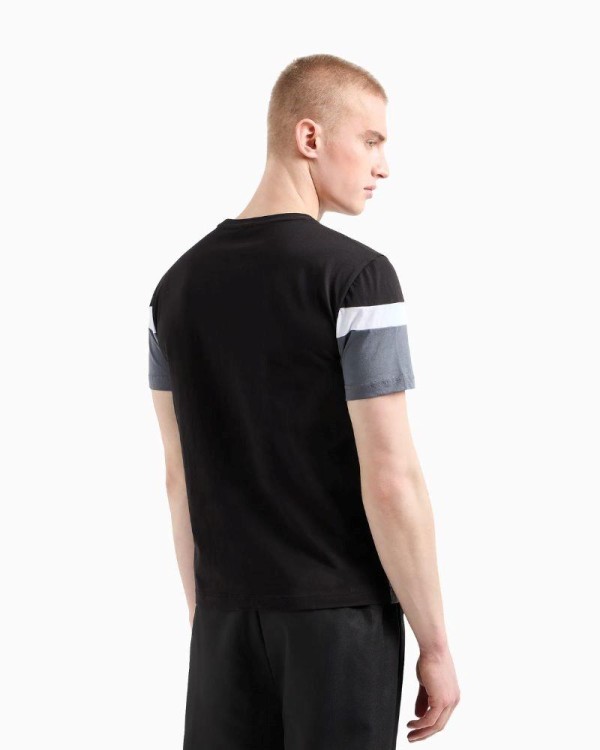 EA7 Camisetas Manga corta Hombre Negro 3DPT10 PJ02Z