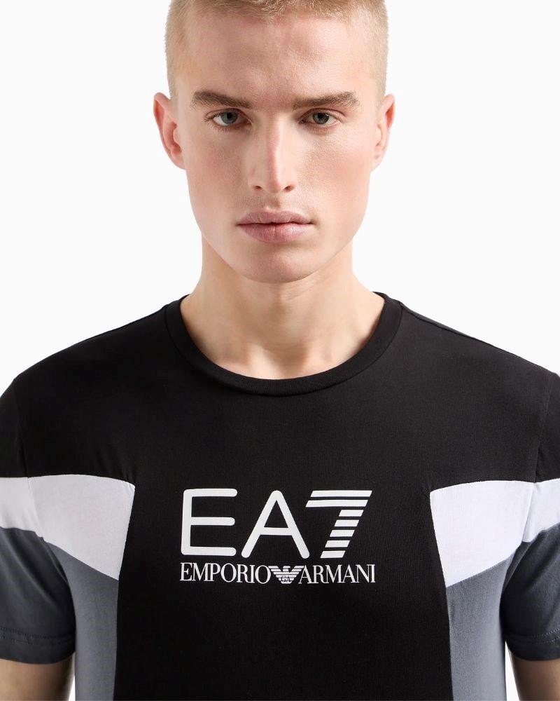 EA7 Camisetas Manga corta Hombre Negro 3DPT10 PJ02Z