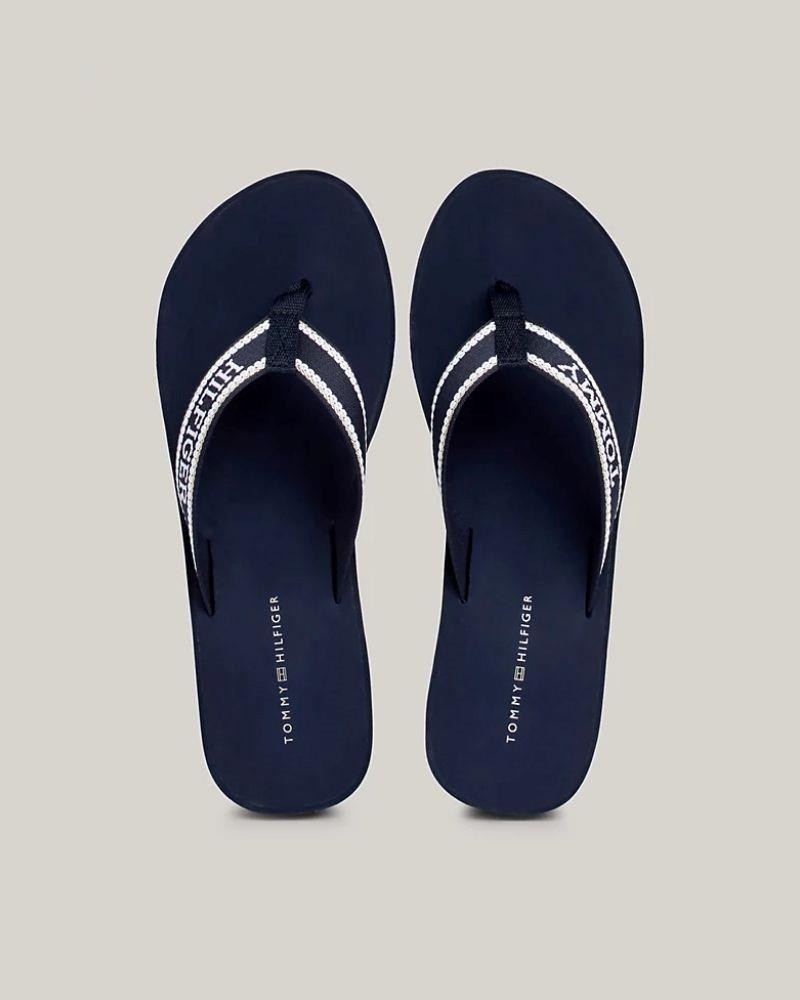  Sandalias De dedo Chancletas Mujer TOMMY HILFIGER Azul FW0FW07903