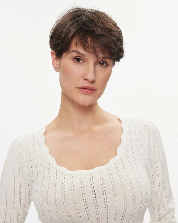  Jersey Manga larga Mujer ONLY Blanco 15311544 MEDDI