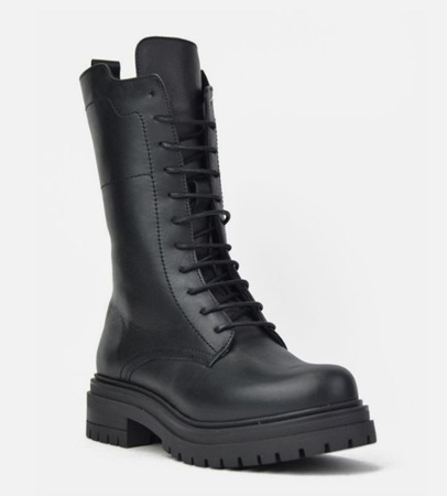 botas de estilo militar para mujer